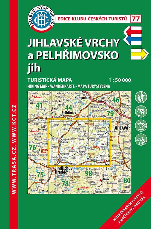 77 Jihlavské vrchy, Pelhřimovsko lamino 6. vydání, 2021