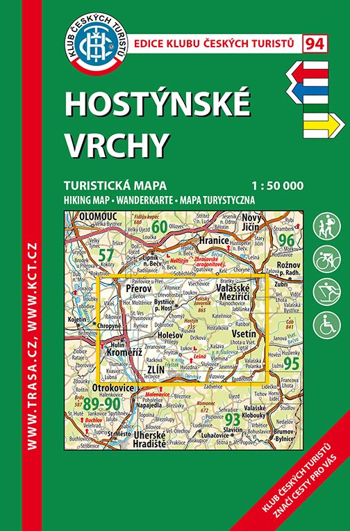 94 Hostýnské vrchy lamino 7. vydání, 2018 