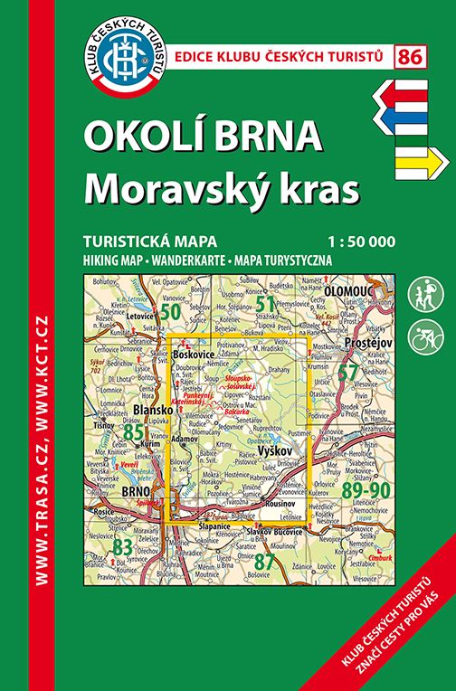 86 Okolí Brna, Moravský kras, 8. vydání, 2018 