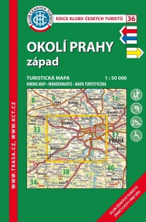 36 Okolí Prahy - západ lamino 7. vydání, 2017