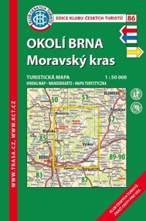 86 Okolí Brna, Moravský kras lamino 8. vydání, 2018 